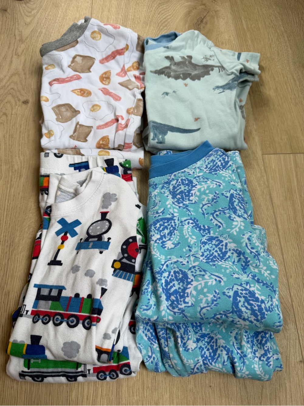 Lot of (4) 3T Pajamas (Lilly, Burts Bees, Childrens Place)
